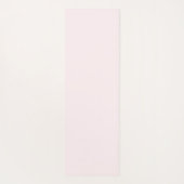 Blush Pink Elegant Modern Minimalistisch Monogram Yogamat (Achterkant)