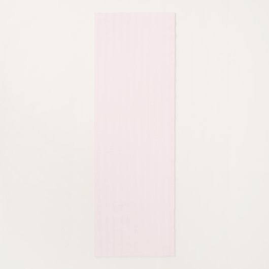 Blush Pink Elegant Modern Minimalistisch Monogram Yogamat (Achterkant)