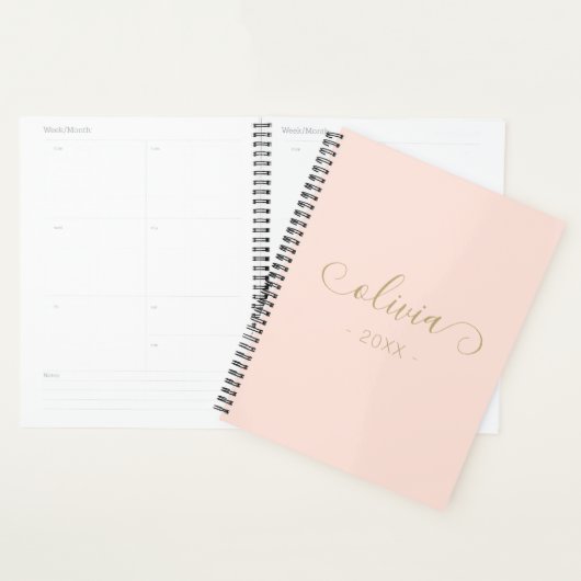 Blush Pink Elegant Script 2024 Planner (Display)
