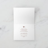 Blush Pink Elegant Script Simple Photo Afstuderen Bedankkaart (Binnen)