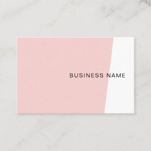 Blush Pink Elegante Moderne Minimalistische Sjablo Visitekaartje