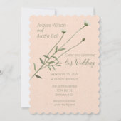 Blush Pink en een eenpersoons Daisy Kaart (Voorkant)