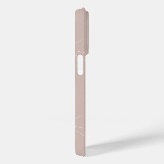 Blush Pink en Gold Abstract Case-Mate iPhone Case (Achterkant / Rechts)