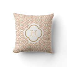Blush PInk en Gold Moroccan Monogram