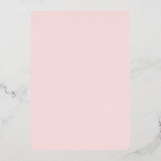 Blush Pink en Roos Gold | Eenvoudig Vrijgezellenfe Folie Uitnodiging (Achterkant)