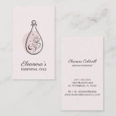 Blush Pink Essential Oils Aromatherapie Visitekaartje (Voorkant / Achterkant)