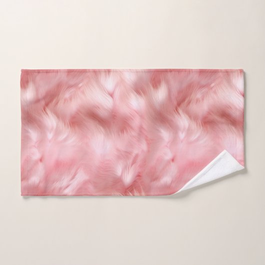 Blush Pink Faux Fur Bad Handdoek (Handdoek)