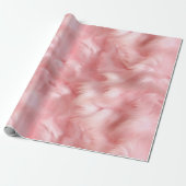 Blush Pink Faux Fur Cadeaupapier (Uitgerold)