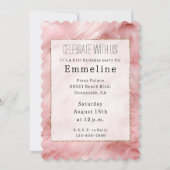 Blush Pink Faux Fur Kaart (Voorkant)