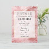 Blush Pink Faux Fur Kaart (Staand voorkant)