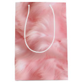 Blush Pink Faux Fur Medium Cadeauzakje (Voorkant)