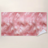 Blush Pink Faux Fur Strandlaken (Voorkant)