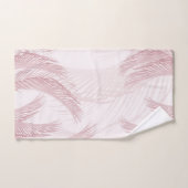 Blush Pink Feather Palm Bliss 1 Bad Handdoek (Handdoek)