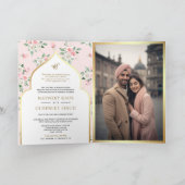 Blush Pink Floral All in One Anand Karaj Bruiloft (Binnen)