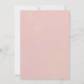 Blush Pink Floral Baby in Bloom Baby shower Kaart (Achterkant)