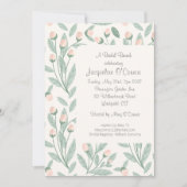 Blush Pink Floral Bridal Brunch Invitation (Devant)