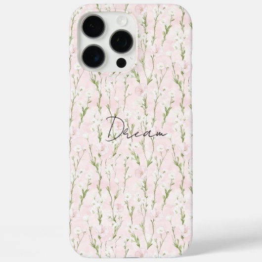 Blush Pink Floral Case-Mate iPhone Case (Achterkant)