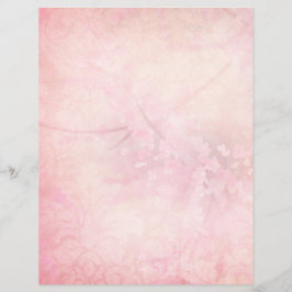 Blush Pink Floral & Damask Scrapbook Papier