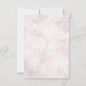 Blush Pink Floral Greenery Waterverf Wedding RSVP (Achterkant)