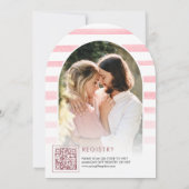 Blush Pink Floral Moon Arch Vrijgezellenfeest Kaart (Achterkant)