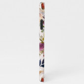  Blush Pink Floral Named Waterverf iPhone Hoesje (Rechterkant)