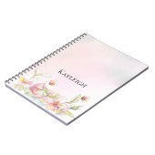 Blush Pink Floral Notitieboek (Linkerzijde)
