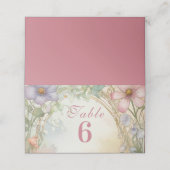 Blush Pink Floral Quinceanera Celebration (Buitenkant ongevouwen)