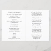 Blush Pink Floral Sage Leaves Budget Weddenschap (Achterkant)