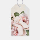 Blush Pink Floral Vrijgezellenfeest Dank u wel Cadeaulabel (Achterkant)
