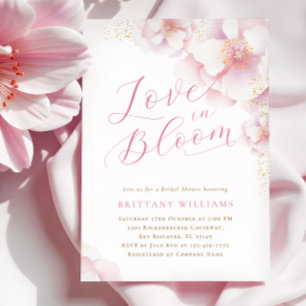 Blush Pink Floral Vrijgezellenfeest Kaart