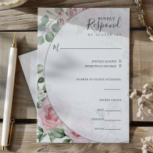 Blush Pink Floral Watercolor Wedding