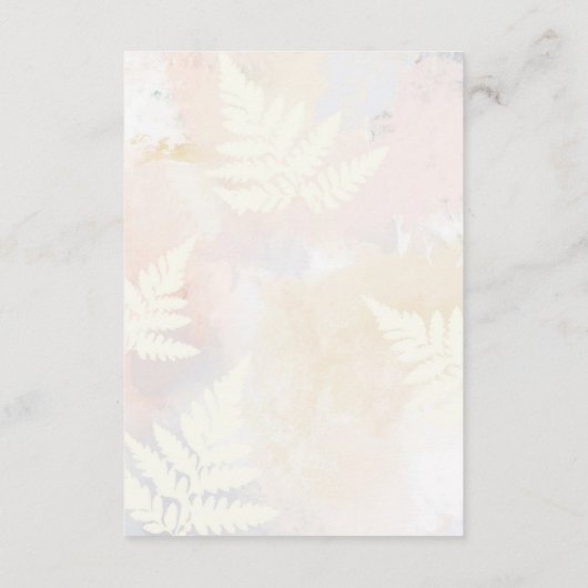 Blush Pink Floral Weddenschap Details Enclosure Ca Informatiekaartje (Achterkant)