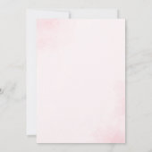 Blush Pink Floral Weddenschap Kaart (Achterkant)