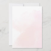 Blush Pink Floral Weddenschap Kaart (Achterkant)
