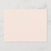 Blush Pink Floral Wedding Uitnodiging Briefkaart (Achterkant)