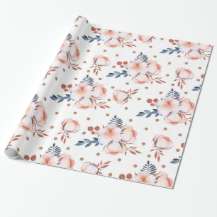 Blush Pink Flowers Cadeaupapier