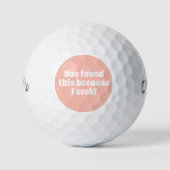 Blush Pink Funny Golfers Quote Womens Golfballen (Voorkant)
