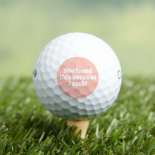 Blush Pink Funny Golfers Quote Womens Golfballen