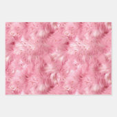 Blush Pink Fur Inpakpapier Vel (Voorkant 3)