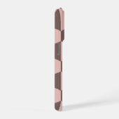 Blush Pink Geometrische Moderne Monogram iPhone Ca Hoesje (Rechterkant)