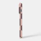 Blush Pink Geometrische Moderne Monogram iPhone Ca Hoesje (Linkerkant)