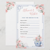 Blush Pink Ginger Jar Chinoiserie Advies & Wensen (Voorkant / Achterkant)