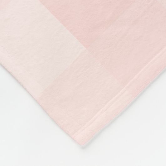 Blush Pink Gingham Pset Pattern Fleece Blanket (Hoek)