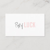 Blush Pink Girly Logo Prize Raffle Business Ticket (Dos)