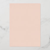 Blush Pink & Glam Confetti Wedding Real Folie Uitnodiging (Achterkant)
