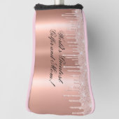 Blush Pink - Glitter Drips - Beste Golfer & Mom Golfheadcover (Draai 90)
