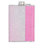 Blush Pink Glitter Heupfles (Achterkant)