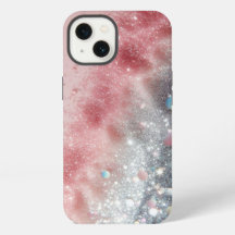 Blush Pink Glitter Hoesje met Sparkle/iPhone 13