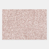  Blush Pink Glitter Inpakpapier Vel (Voorkant)