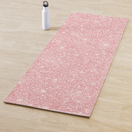 Blush Pink glitter Yoga Mat